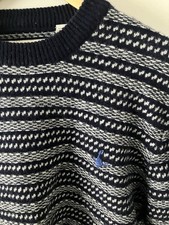 Jack Wills Jumper Navy & White Medium (though labelled X Large) Lambswool