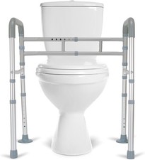 LANDTALE Folding Toilet Safety Rail Frame -
