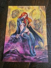 Goblin Queen X-men original comic art BELLA RACHLIN 9x12 Commission Inferno 