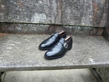 JOSEPH CHEANEY MONKSTRAP SHOES BLACK LEATHER UK8.5 MENS WILLIAM EXCELLENT COND
