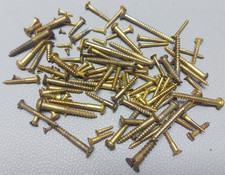 Vintage Brass Wood Screews 100Pcs Mix Size Sreews