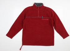 Anne Brooks Petite Red Fleece