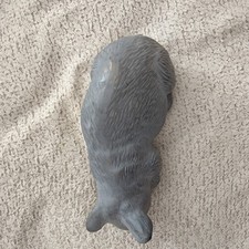 Grey Pottery Pig At Rest