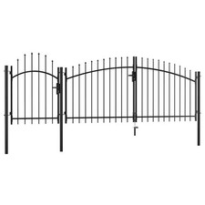 Garden Gate Steel Black Yard