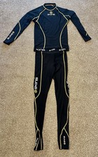 Skins Compression Running Top and Leggings  XL Black And Yellow