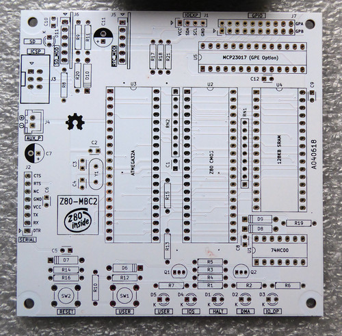Z80 mbc2 bare - z80-mbc2, with