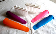 4 Ice Lolly Mould Silicone Push Up + 8 mini lce lolly moulds