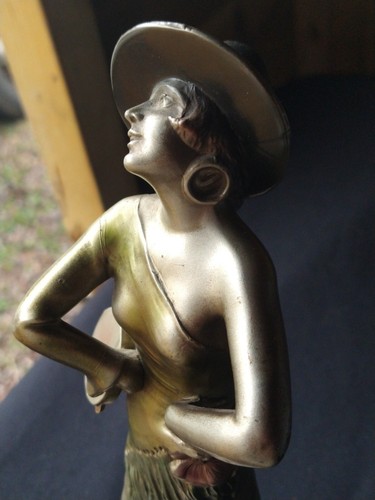 Art deco french spelter - deco,