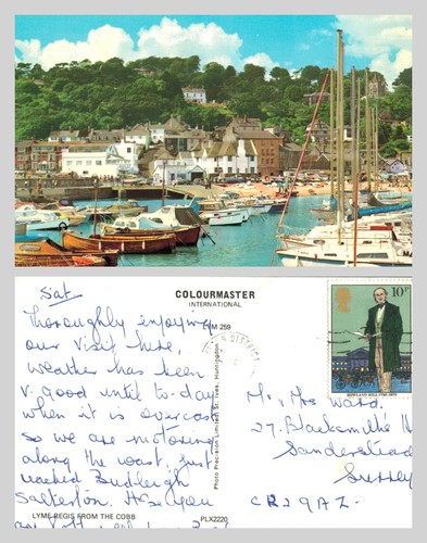 Vintage postcard lyme regis - postcard,