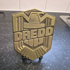 Judge Dredd metal badge with