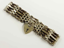 Vintage Gold On Silver Padlock