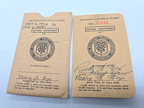 Vintage 1930 reading trust - vintage,