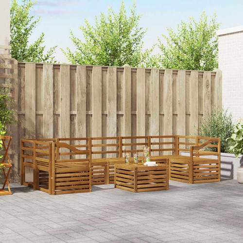 Sofa sets pcs solid acacia - sofa, 8