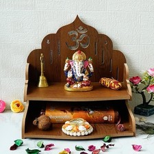 Wooden Temple for Home Wall