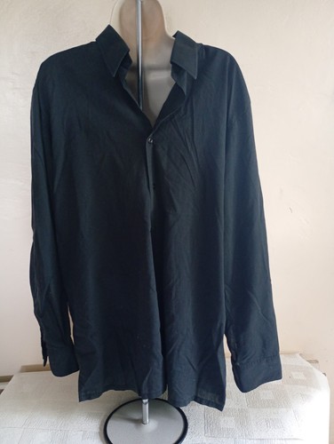 Black shirt mens - shirt, long