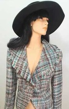 Berkertex Womens Green Brown Cream Tweed Jacket Size 14
