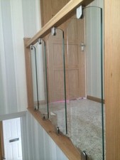 10mm Glass Decking Spindle Panel Railing Infills. Staircase Toughened Glazing 