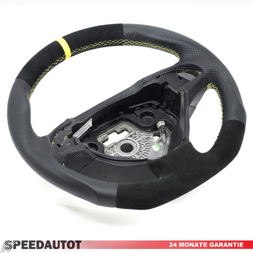 Flattened alcantara steering - alcantara,