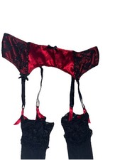 Ann summers Lingerie Suspenders With Lace Top Stockings