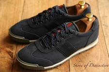 Prada Navy Blue Canvas Leather