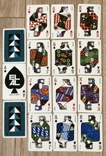 Vintage EL AL Airline pack of playing cards. Unusual Court cards. Made in Israel