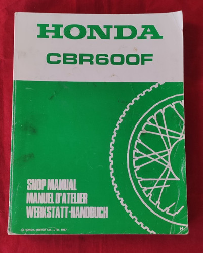 Honda cbr 600 shop manual - f,