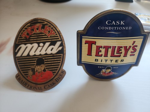 Pair tetleys bitter pump - of,