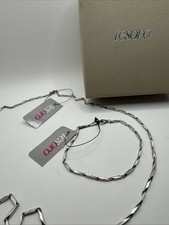 Tesoro Italy Silver-Tone Necklace & Bracelet Set