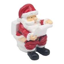 Christmas Santa on Toilet