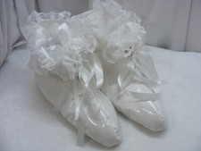 ADULT BABY SISSY BOOTIES WHITE