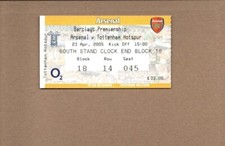 Used Ticket - Arsenal v