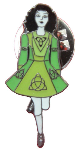 Irish dancer pin badge brooch - irish,