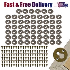 60Pcs Metal Round Keyhole