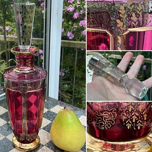 Art deco decanter moser - deco,