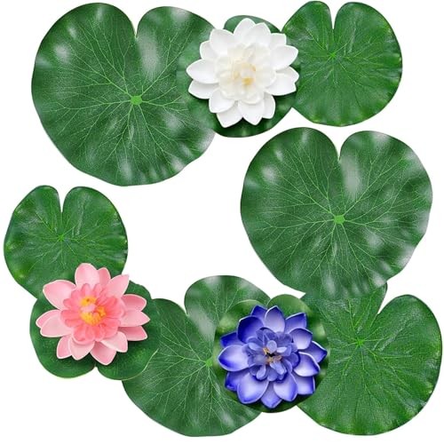 9pcs floating foam lotus - 9pcs,