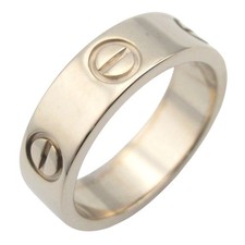 Cartier Love Ring, 18K White Gold (K18WG) for Men and Women, Silver