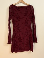 Motel Oxblood Bodycon Dress