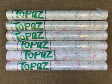 6 X VINTAGE WALLPAPER ROLL GREY 7 PINK CONFETTI POLKA DOT  80s RETRO PATTERN