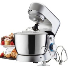 Stand Mixer 1000W with 8 Speeds & 4.5L Bowl Kitchen Baking Mixing Machine Silver