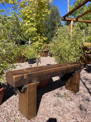 Seater wooden rustic garden - 2,