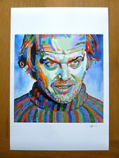 Hand Signed Poster Print Art Super A3 The Shining Jack Nicholson By Warren Green