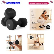 Neoprene Dumbbells Set 1-10kg - Anti-Roll, Sweat-Proof, Home Gym Favorite
