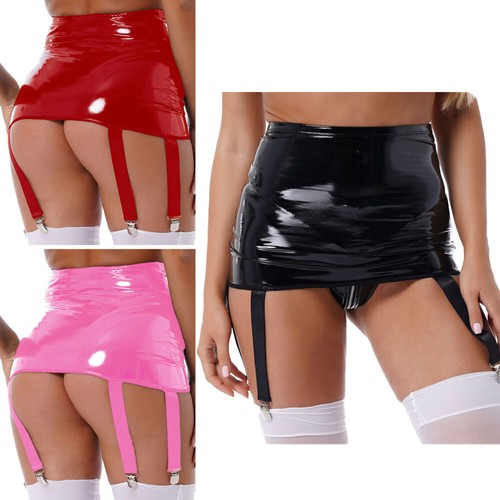 Women leather garter belt - women,