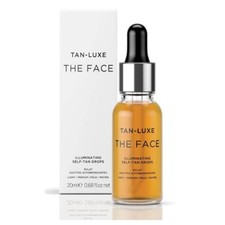 Tan Luxe THE FACE Fake Tan 20ml Self Tanning Drops Light Medium Toxin Free Vegan