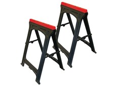  Faithfull Plastic Trestles Height 82cm x Length 57cm (Twin Pack) FAITRESTLESP
