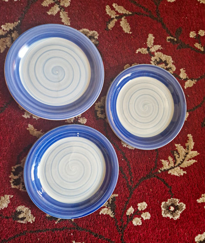 Piece blue white swirl - 3-piece,