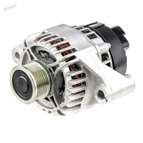 Alternator with freewheel belt