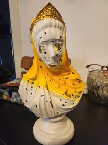 Veiled virgin statue figure - statue,