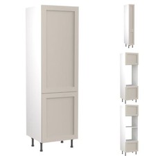 Shaker Matt Light Grey Tall Kitchen Kit Units - Doors & Soft Close Hinges