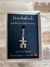 PEWTER CANADA INUKSHUK PENDANT